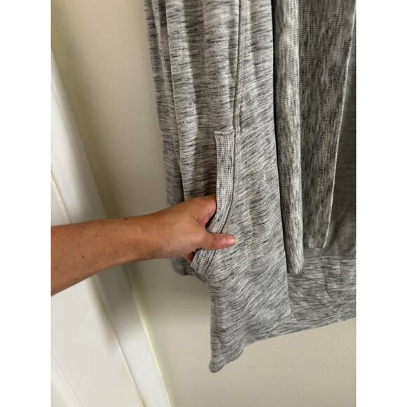 Athleta Sweater Women's Small Gray Pranayama Wrap Cover Up Open Cardigan - Picture 5 of 9